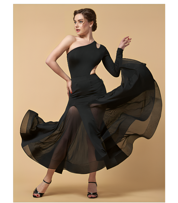 Jupe Longue Mesh Alicia Danse de Salon Femme