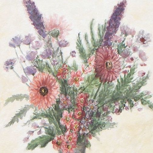 Bouquet fraîcheur - Aquarelle - Aurore Collard