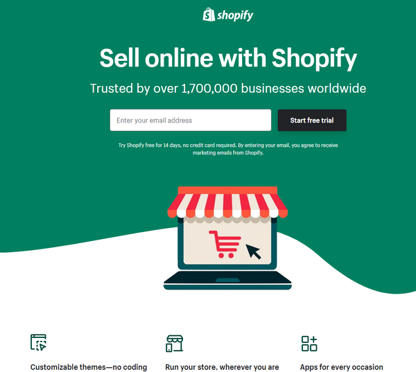 SHOPIFY - Landing Page