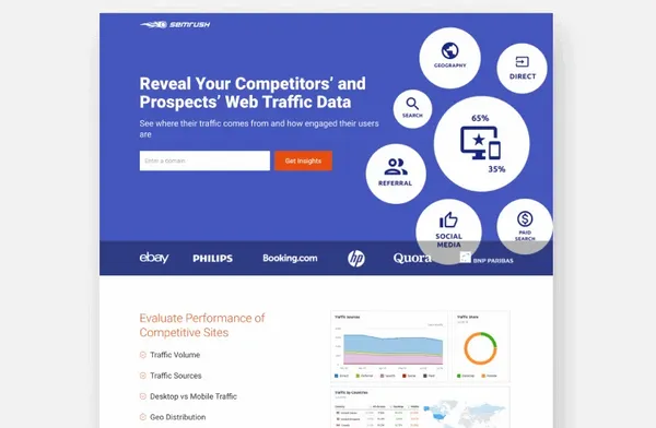 SEM RUSH - Landing page